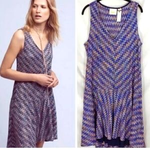 Anthropologie Maeve drop waist swing dress